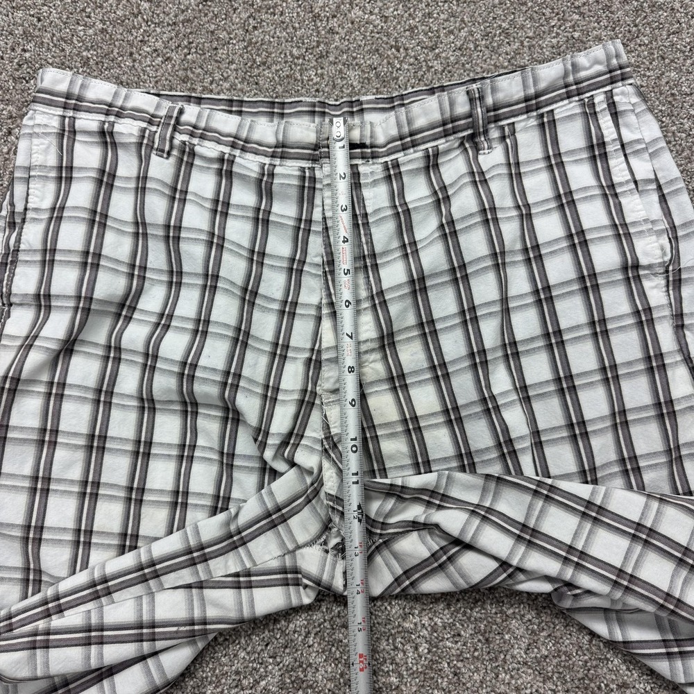 Dickies Cargo Shorts Mens 40 Gray Plaid Relaxed Pockets Workwear Casual Summer - Picture 9 of 13
